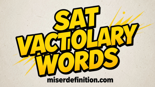 sat vocabulary words