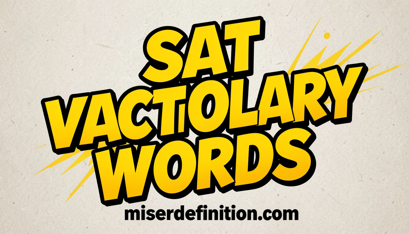 sat vocabulary words