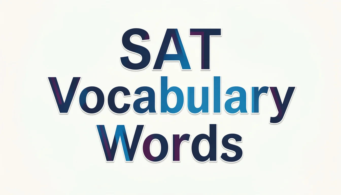 SAT Vocabulary Words