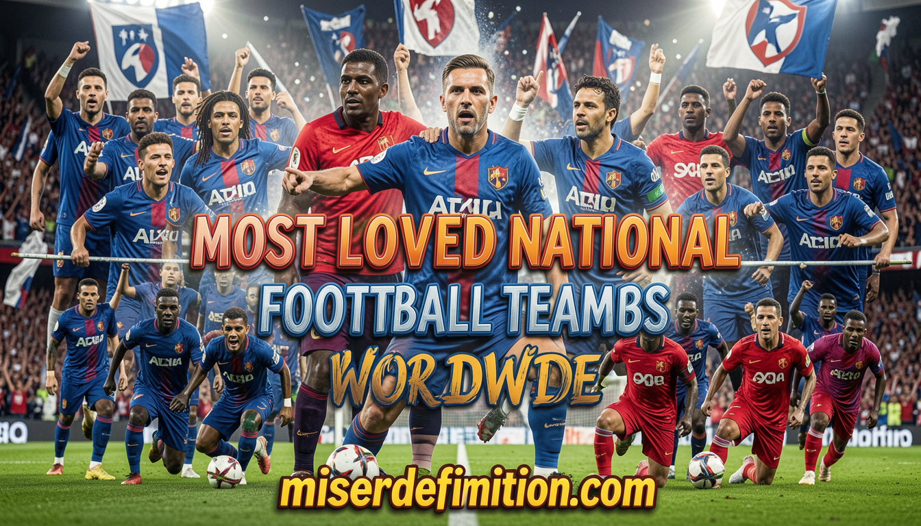 Most loved national football teams worldwide