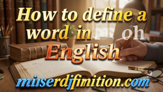 How to Define a Word in English
