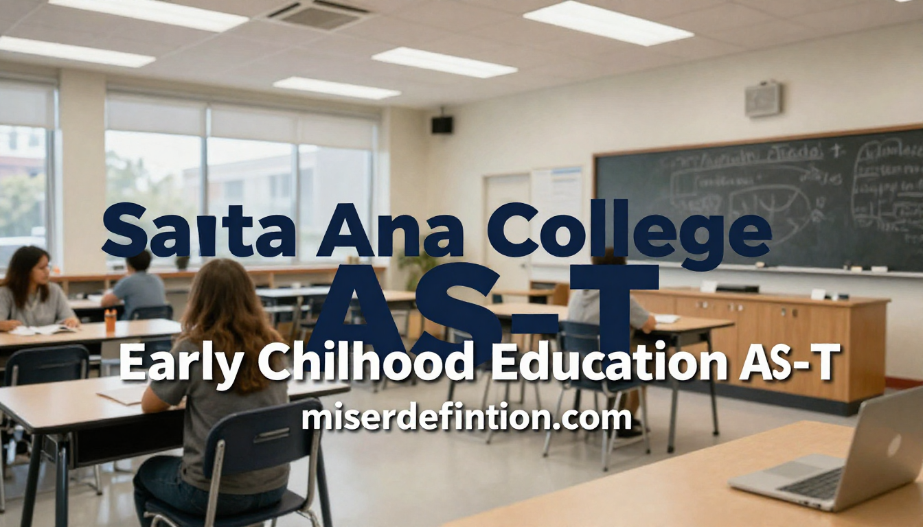 Santa Ana College Early Childhood Education AS-T