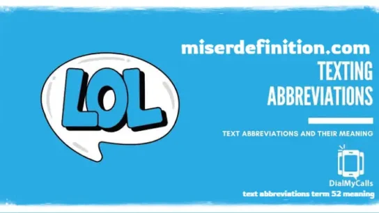 text abbreviations term 52 meaning