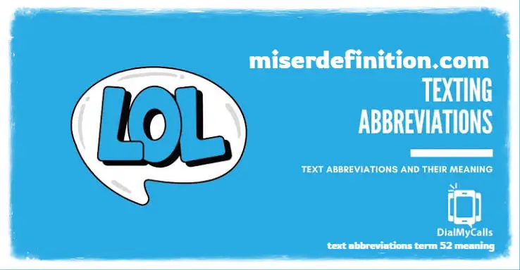 text abbreviations term 52 meaning