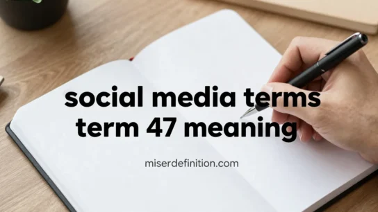 social media terms term 47 meaning