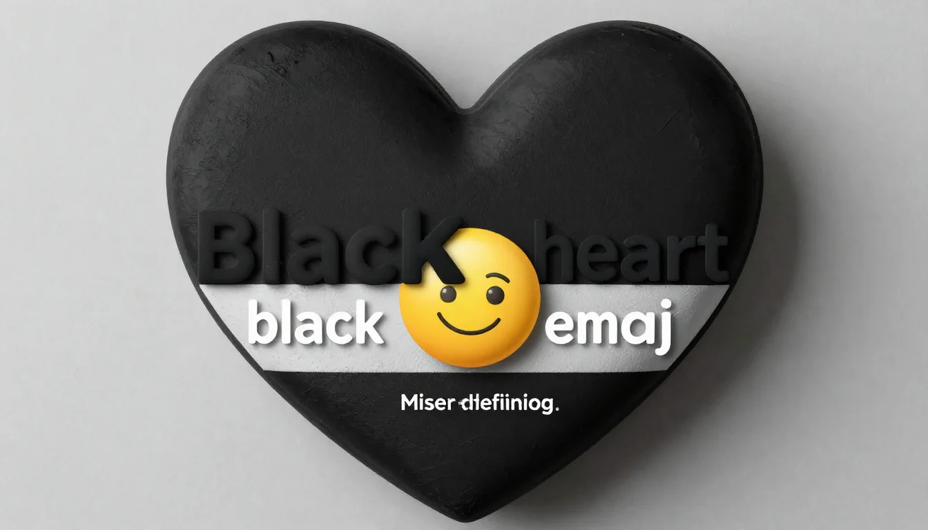 black heart emoji meaning