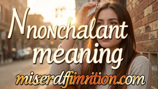 nonchalant meaning