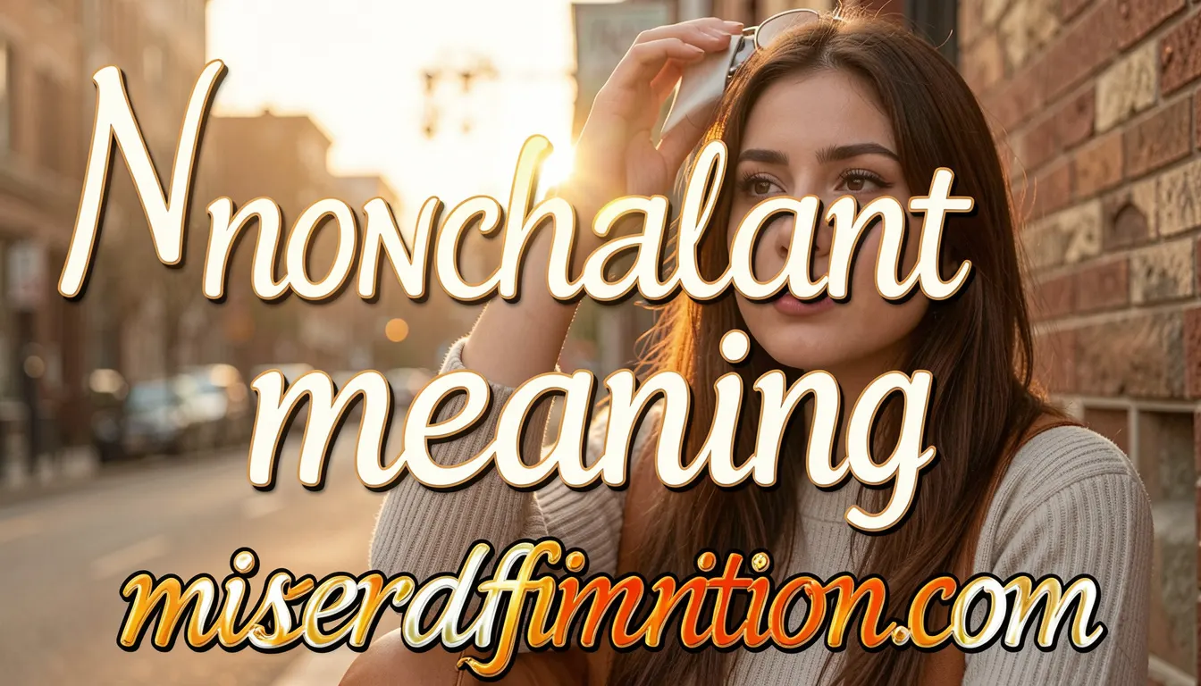 nonchalant meaning