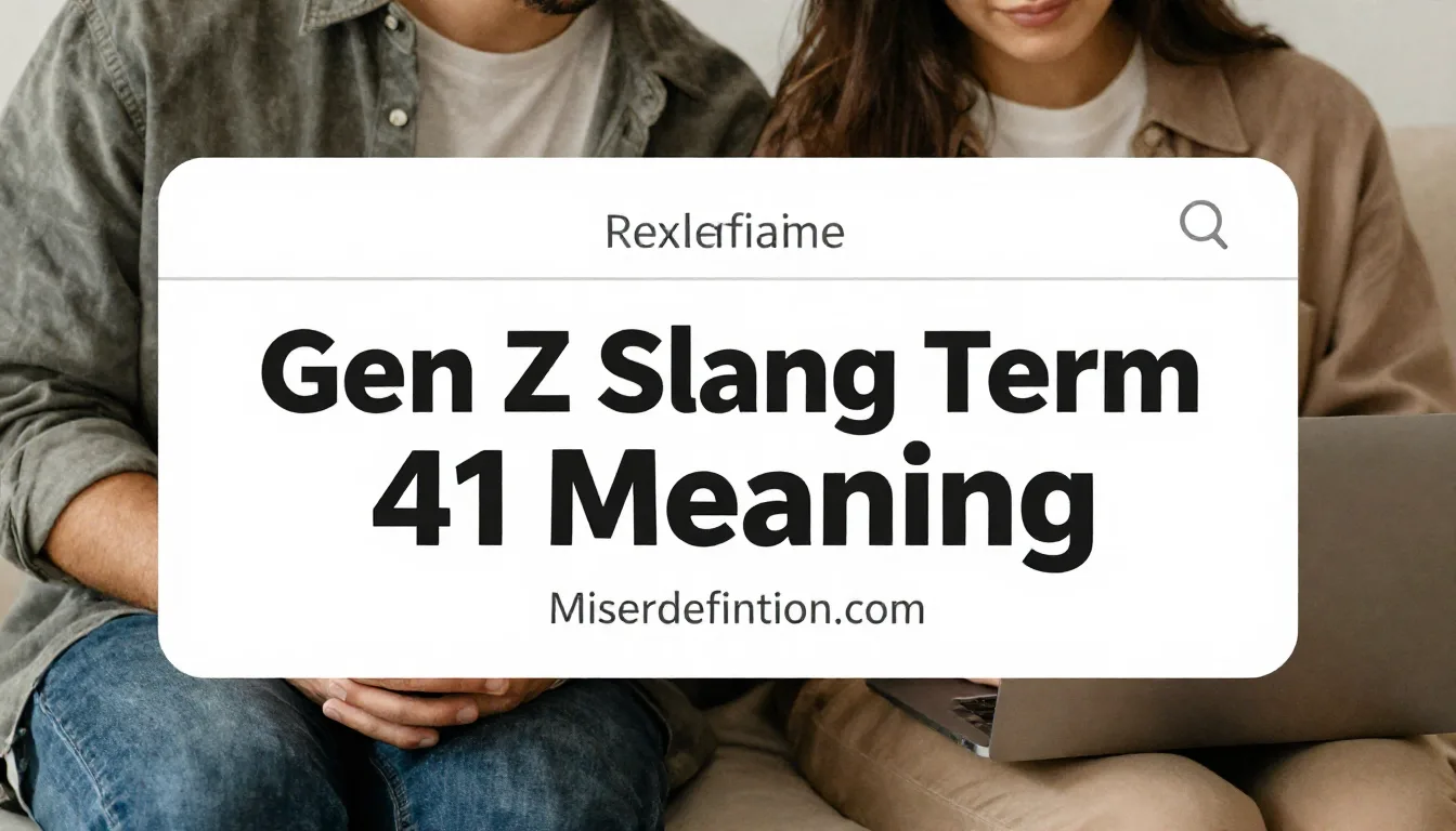 gen z slang term 41 meaning