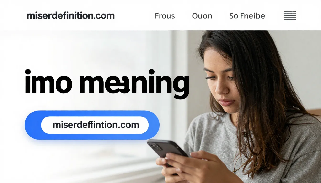 imo meaning