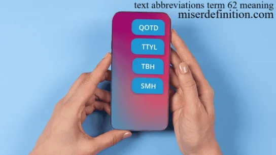 text abbreviations term 62 meaning