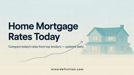 Home Mortgage Rates Today