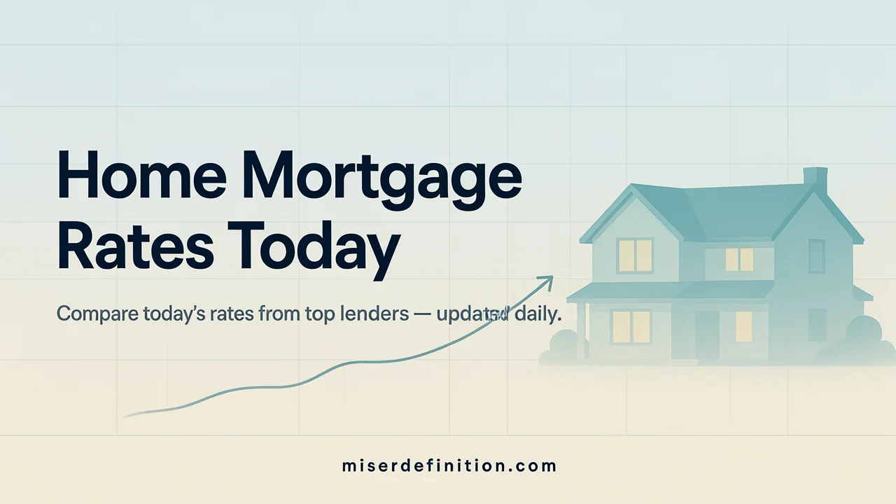 Home Mortgage Rates Today